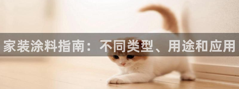 和记ag旗舰国际：家装涂料指南：不同类型、用途和应用