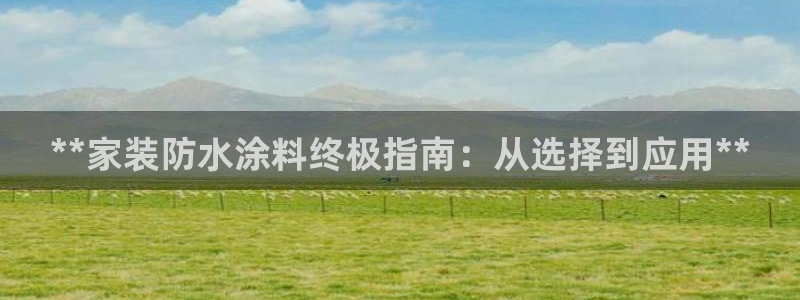 和记ag捕鱼害死多少人：**家装防水涂料终极指南：从选择到应用**