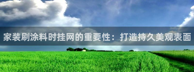 上海和记餐饮有限公司：家装刷涂料时挂网的重要性：打造持久美观表面