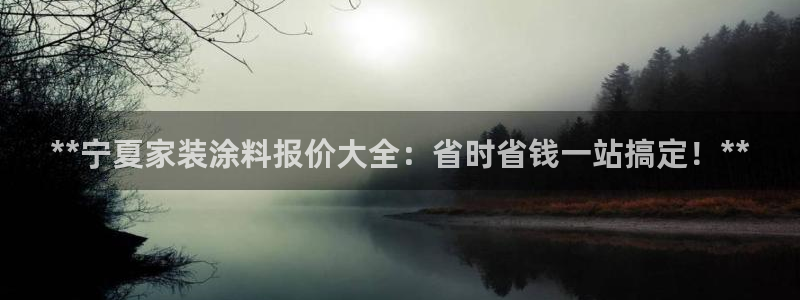 和记Ag：**宁夏家装涂料报价大全：省时省钱一站搞定！**