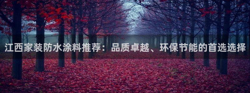 和记ag网址：江西家装防水涂料推荐：品质卓越、环保节能的首选