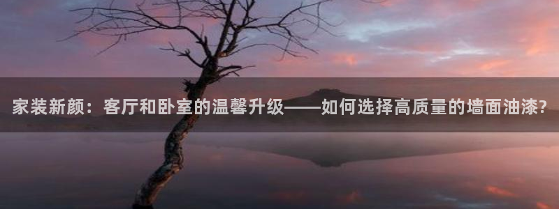 和记官网：家装新颜：客厅和卧室的温馨升级——如何选择高质量的墙面油漆?